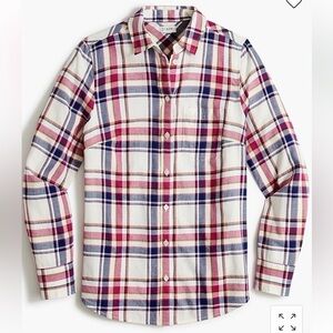 J. Crew Factory Womens Flannel shirt BB299 XS